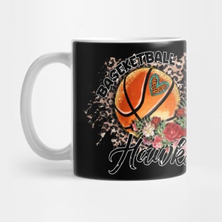 Aesthetic Pattern Hawks Basketball Gifts Vintage Styles Mug